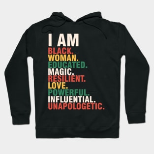 I am black black history month gift Hoodie